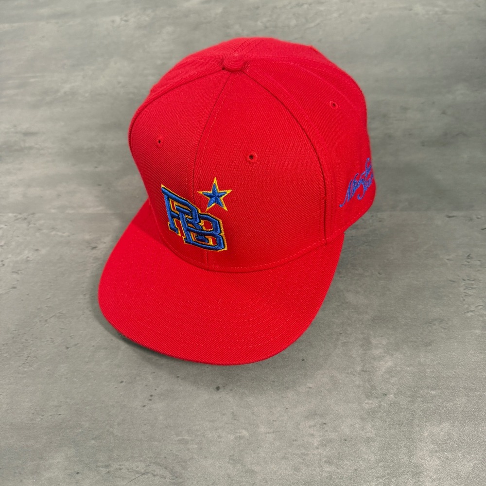 OTTO Snapback Hat Mens Red Mid Summer Stars RB Star Embroidered Flat Bill